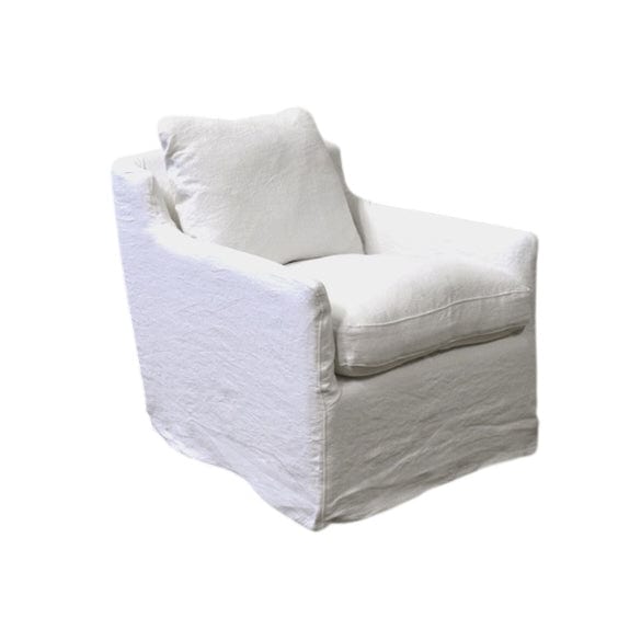 Catalog product photo: Rhone swivel chair, Belgian linen